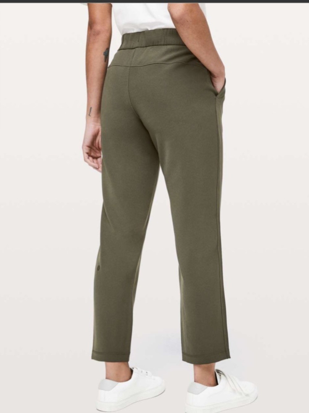 Lululemon Olive Green On The Fly Pant Woven 12 - Picture 3 of 16
